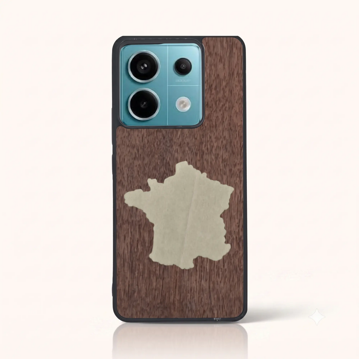 Coque en bois La France - rnote13pro