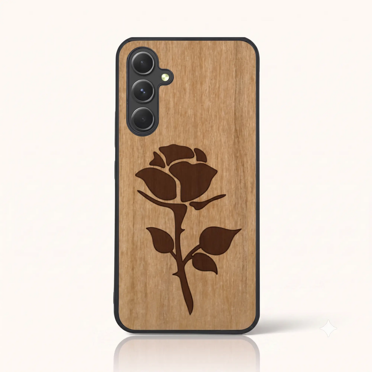 Coque en bois La Rose - a54