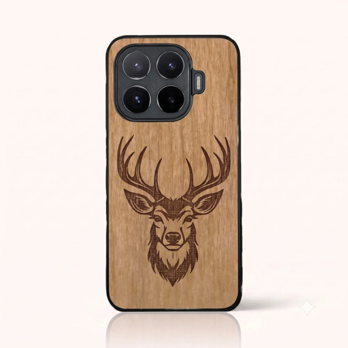 Coque Xiaomi Mi 17T Pro – Le Cerf en gravure sur bois (Tilleul)