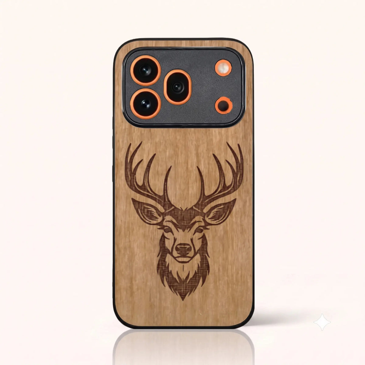 Coque Honor 600 Pro – Le Cerf en gravure sur bois (Tilleul)
