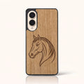 Coque Samsung S25 Edge – Le Cheval en bois de tilleul clair