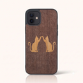Coque iPhone 12 – Le Duo Félin