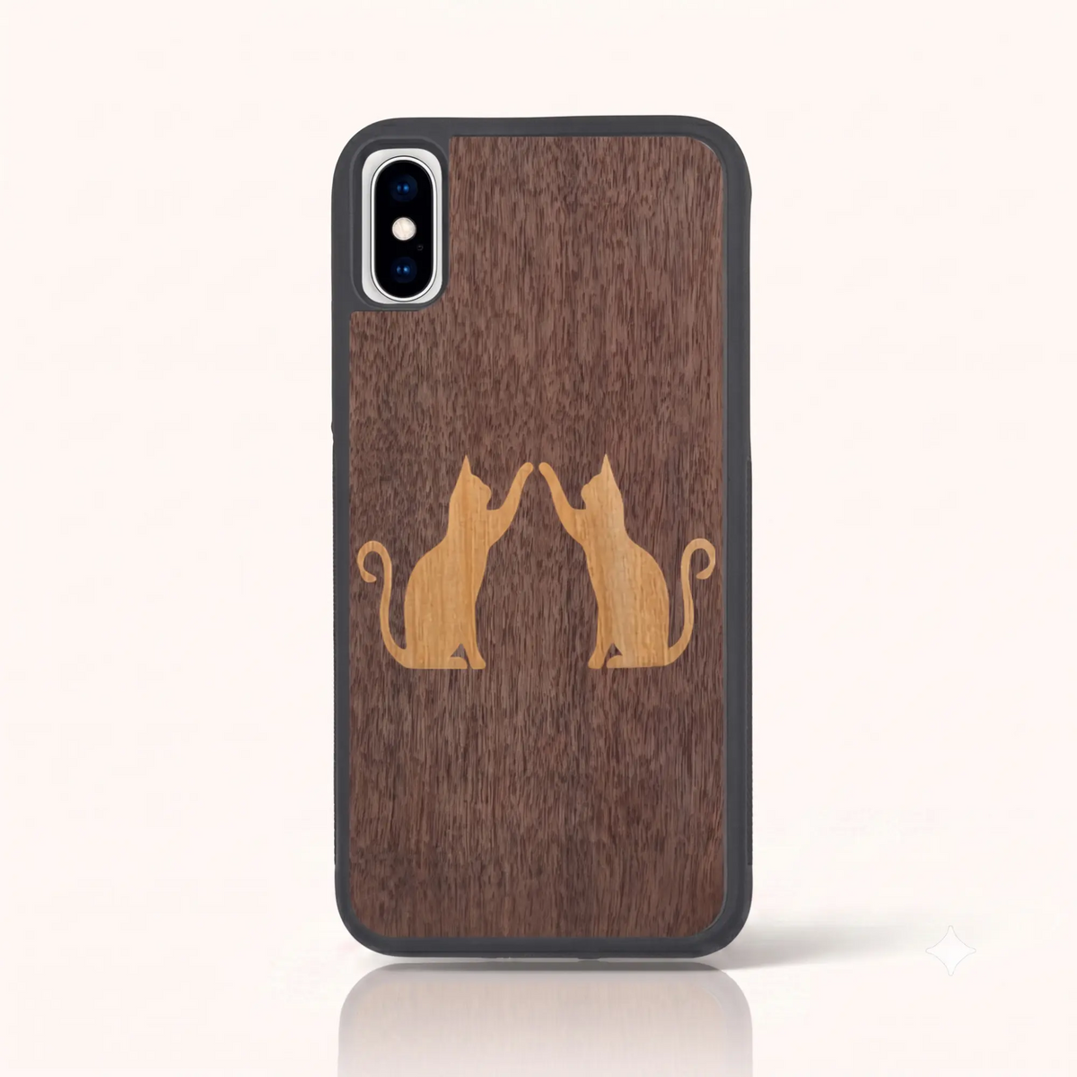 Coque iPhone X – Le Duo Félin