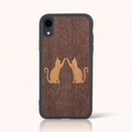 Coque iPhone XR – Le Duo Félin