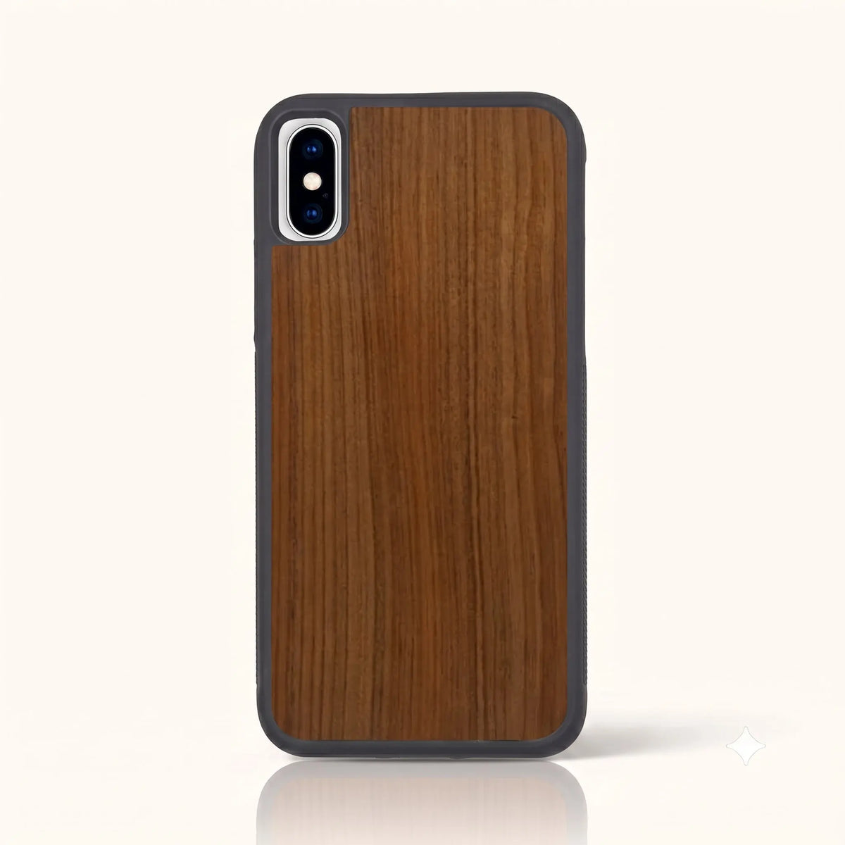 Coque iPhone X - Le Merisier en bois massif