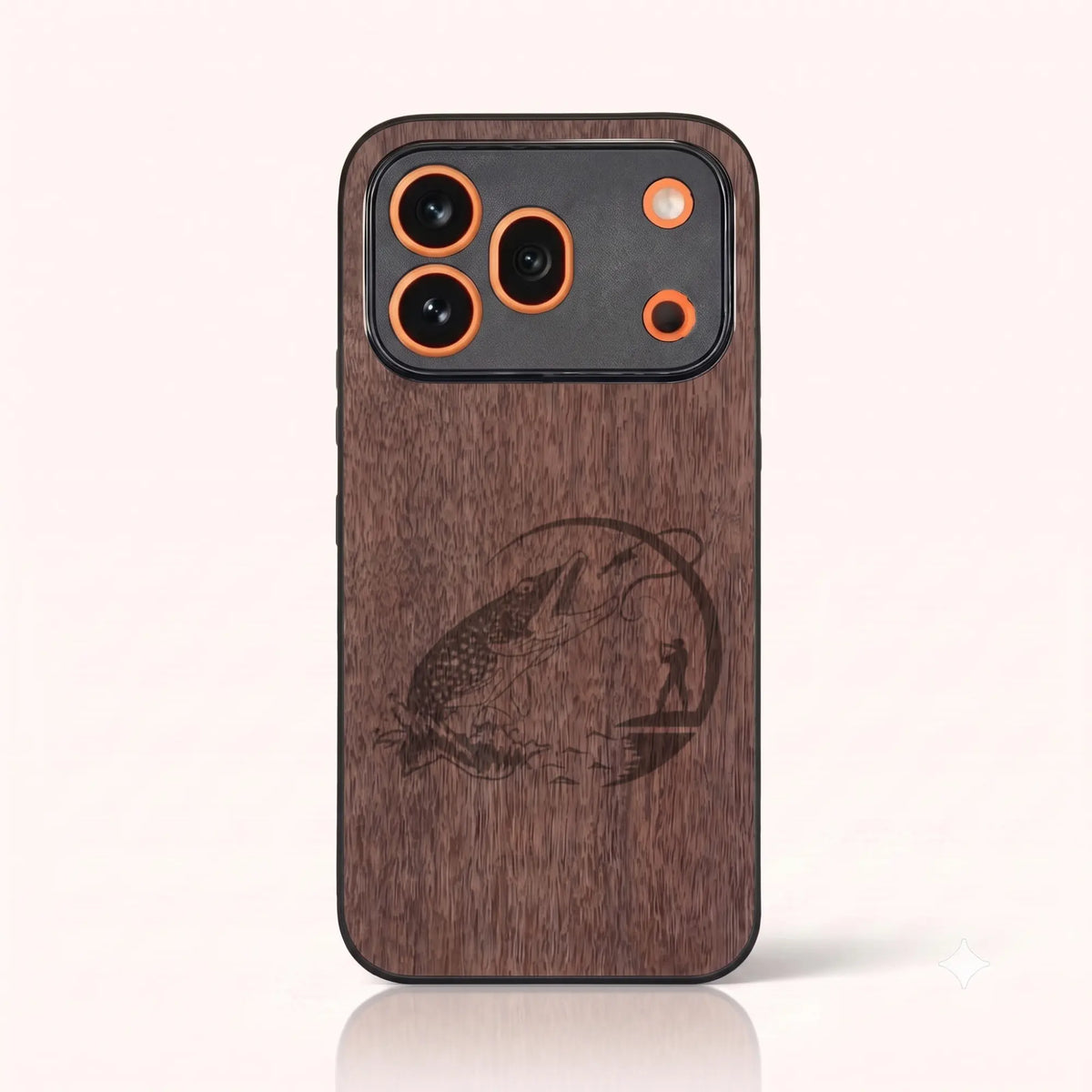 Coque Honor 600 Pro – Le Pêcheur en bois de noyer foncé