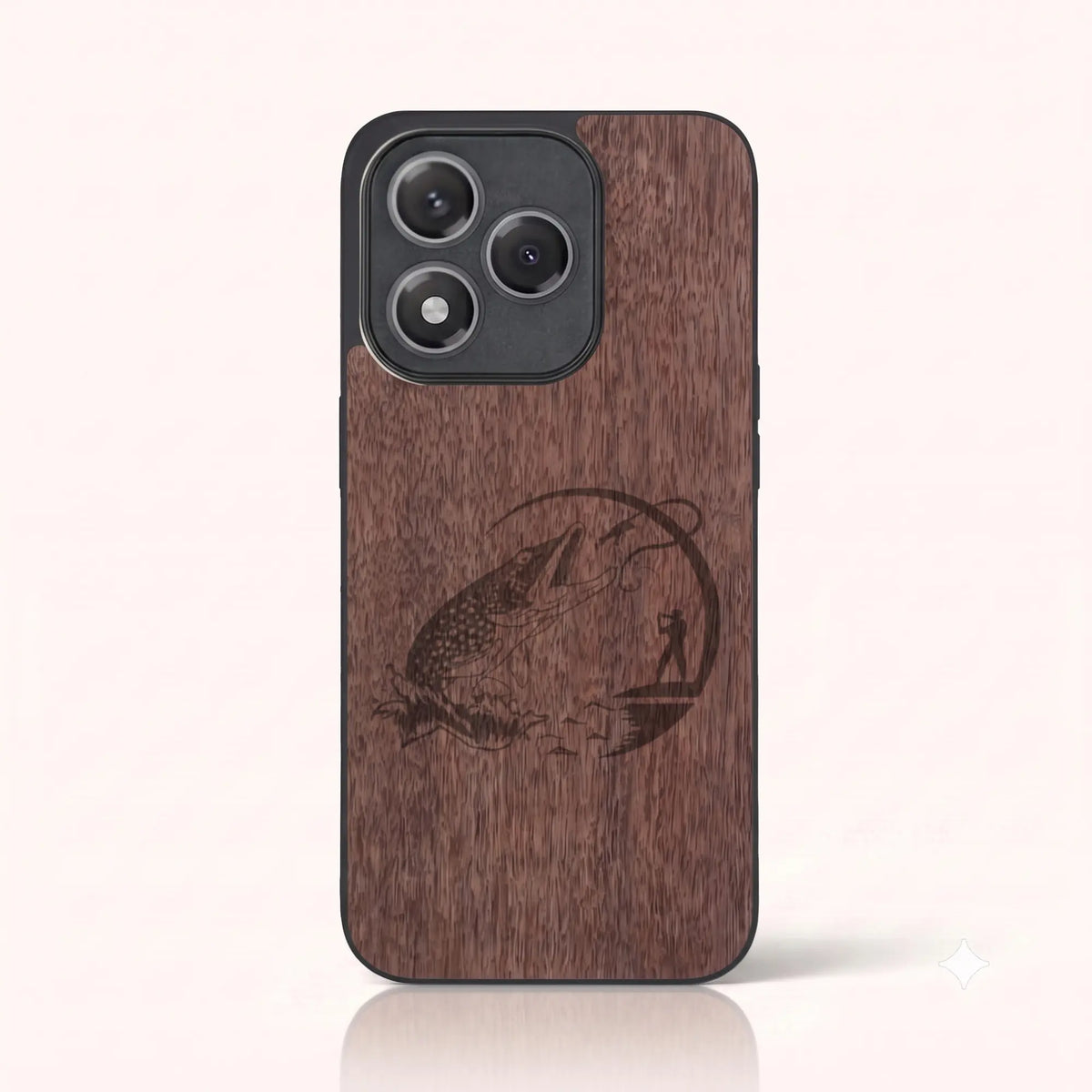 Coque Honor 400 Lite – Le Pêcheur en bois de noyer foncé