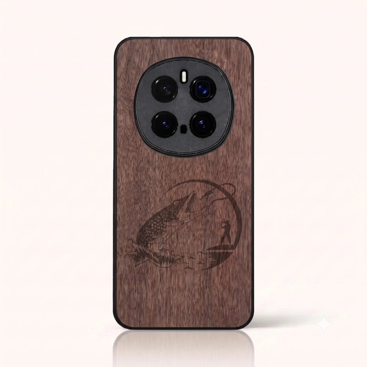 Coque Honor Magic 7 Pro – Le Pêcheur en bois de noyer foncé