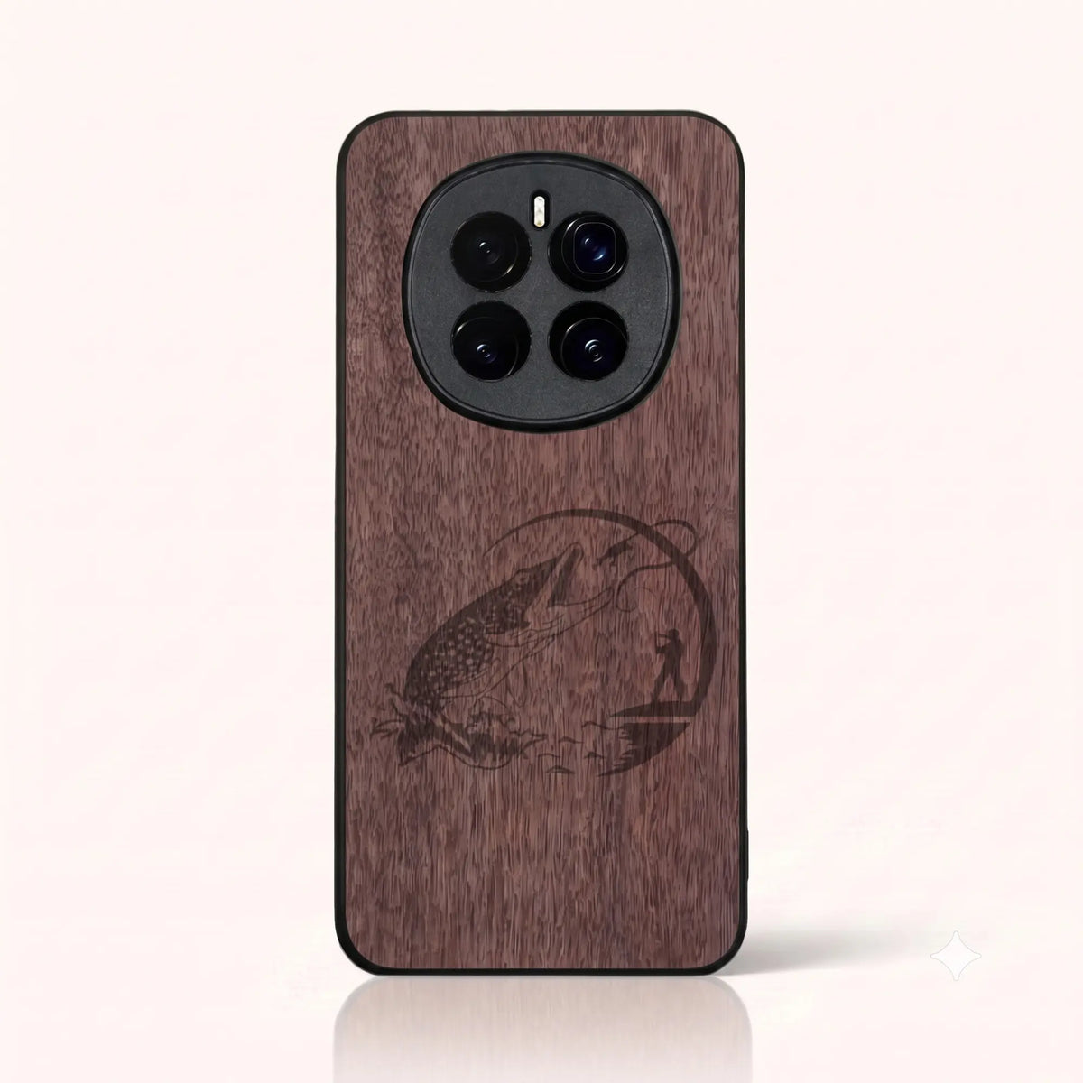Coque Honor Magic 7 – Le Pêcheur en bois de noyer foncé