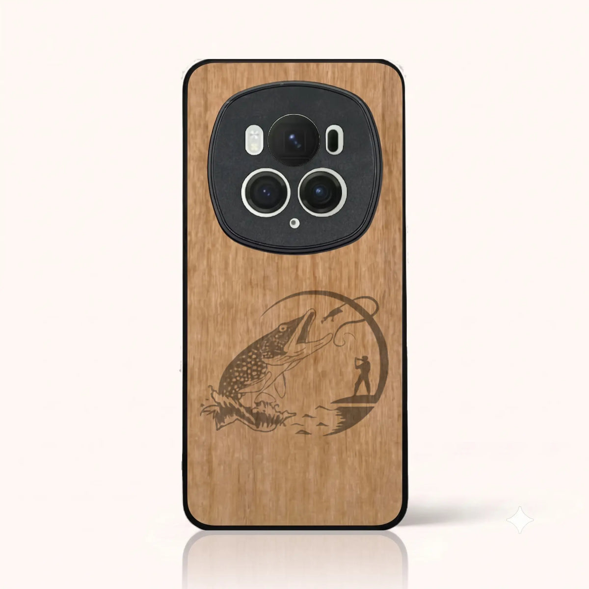 Coque Honor Magic 6 Pro – Le Pêcheur en bois de tilleul clair
