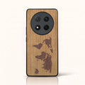 Coque Honor Magic 7 Lite – Le Planisphère en marqueterie de bois