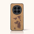 Coque Honor Magic 7 Pro – Le Planisphère en marqueterie de bois