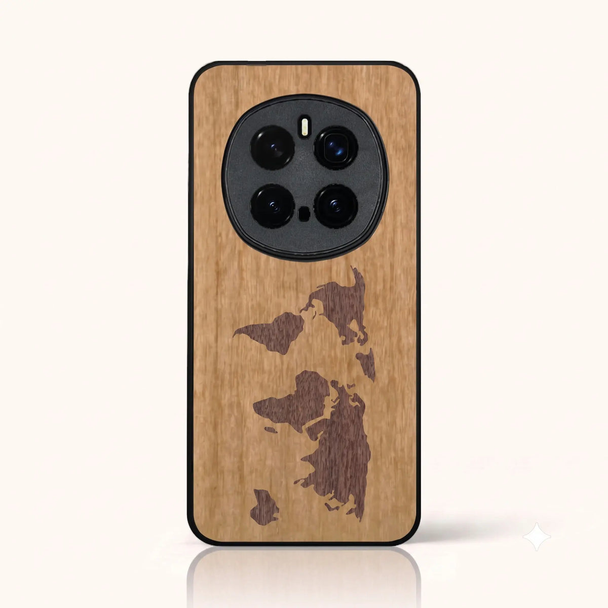Coque Honor Magic 7 Pro – Le Planisphère en marqueterie de bois