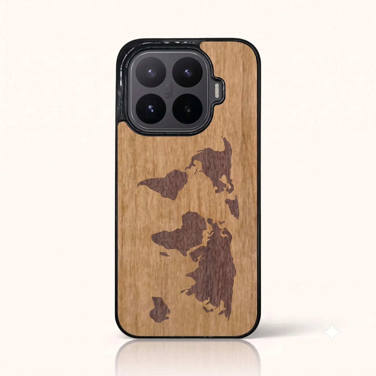 Coque Xiaomi Mi 17T – Le Planisphère en marqueterie de bois