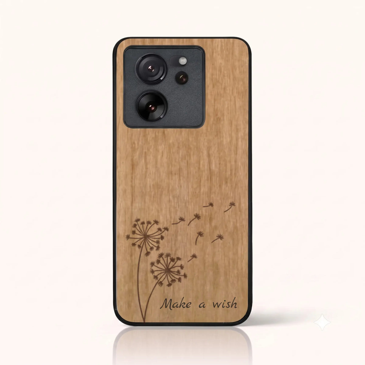 Coque Xiaomi Mi 13T – Make a Wish en bois de tilleul clair