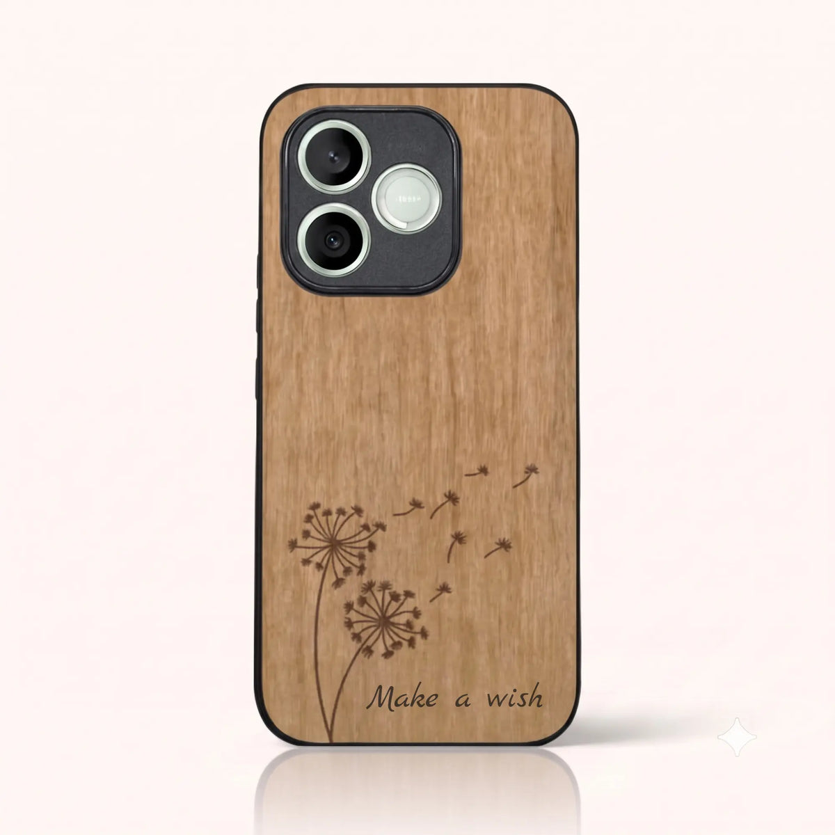 Coque Honor 600 Lite – Make a Wish en bois de tilleul clair