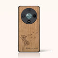 Coque Honor Magic 6 Lite – Make a Wish en bois de tilleul clair